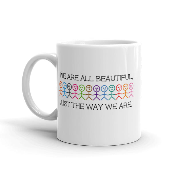We Are All Beautiful Mug with Color Accents (More Colors)