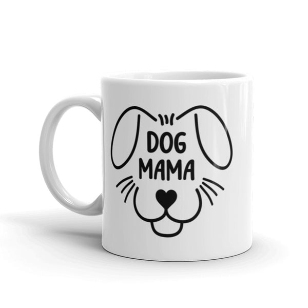 Dog Mama Mug with Color Accents (More Colors)