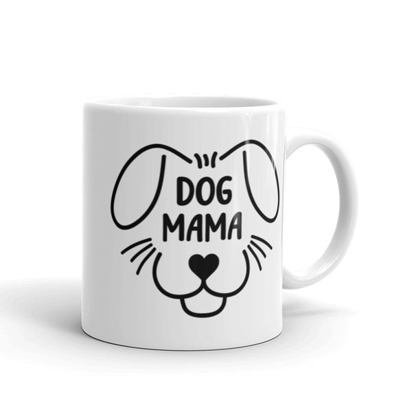 Dog Mama Mug with Color Accents (More Colors)