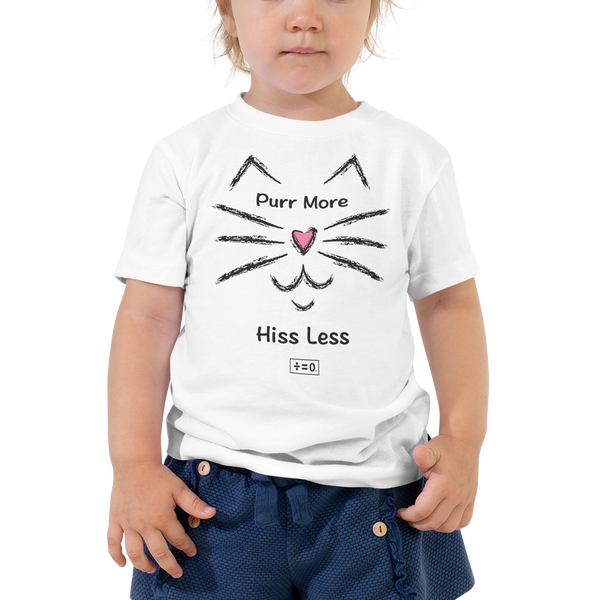 Purr More Hiss Less Toddler Short Sleeve Tee