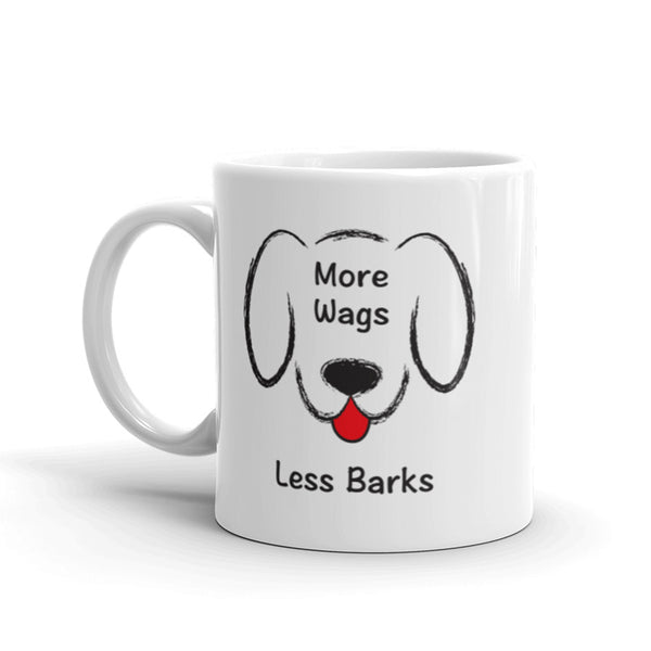 More Wags Less Barks Mug with Color Accents (More Colors)