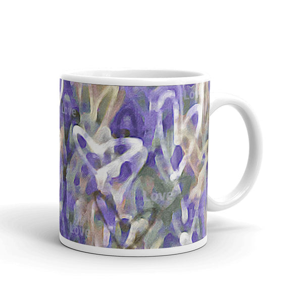 Purple Love Mug with Color Accents (More Colors)