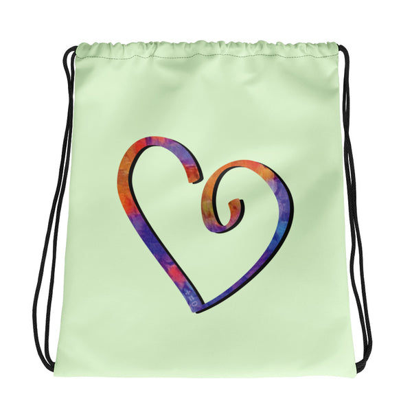 Open Heart Drawstring Bag (More Colors)