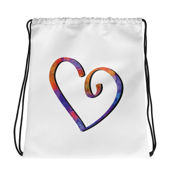 Open Heart Drawstring Bag (More Colors)