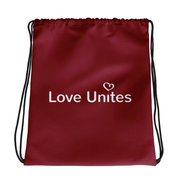 Love Unites Heart Drawstring Bag (More Colors)