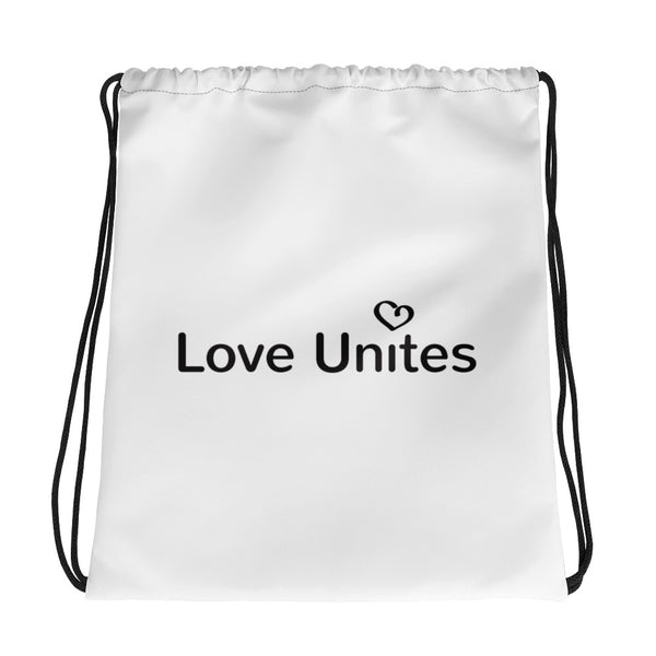 Love Unites Heart Drawstring Bag (More Colors)