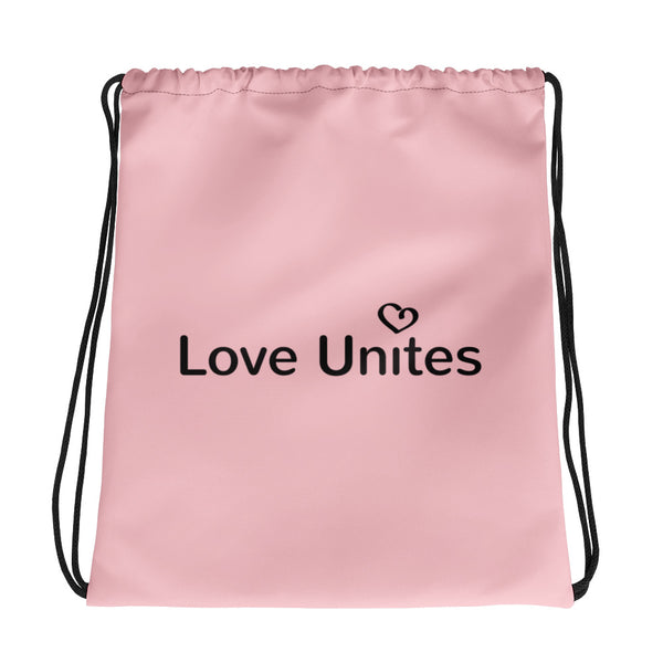 Love Unites Heart Drawstring Bag (More Colors)