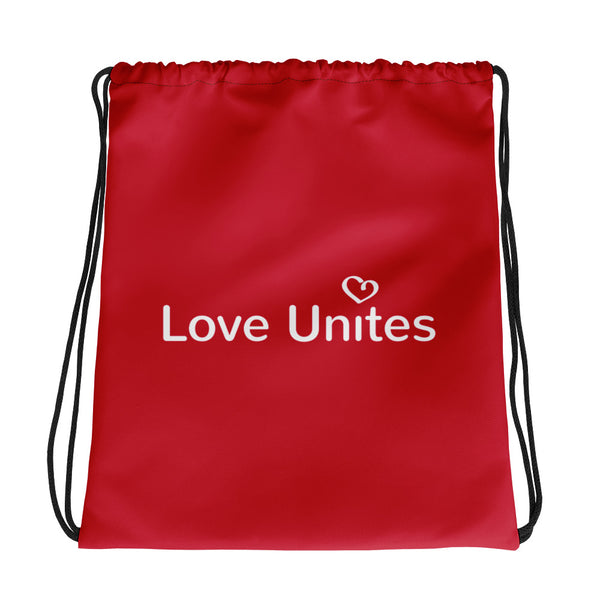 Love Unites Heart Drawstring Bag (More Colors)