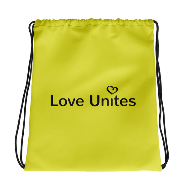 Love Unites Heart Drawstring Bag (More Colors)