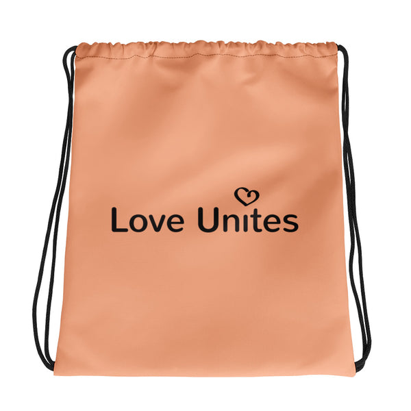 Love Unites Heart Drawstring Bag (More Colors)