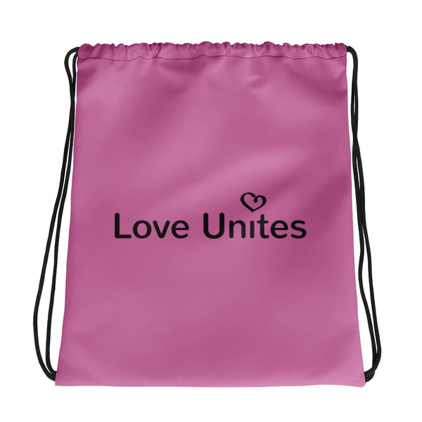 Love Unites Heart Drawstring Bag (More Colors)