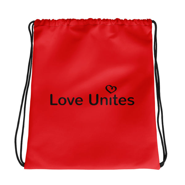 Love Unites Heart Drawstring Bag (More Colors)