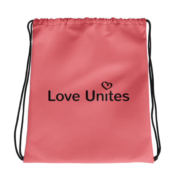 Love Unites Heart Drawstring Bag (More Colors)