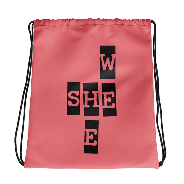 We She He Drawstring Bag (More Colors)