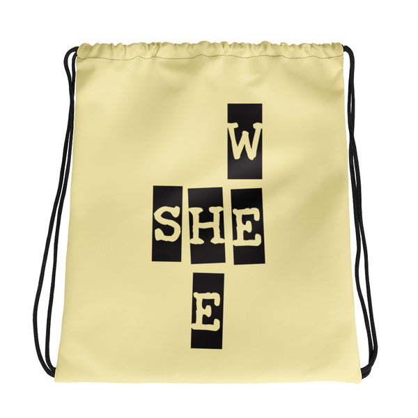 We She He Drawstring Bag (More Colors)