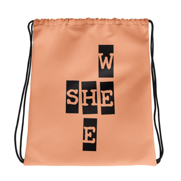 We She He Drawstring Bag (More Colors)