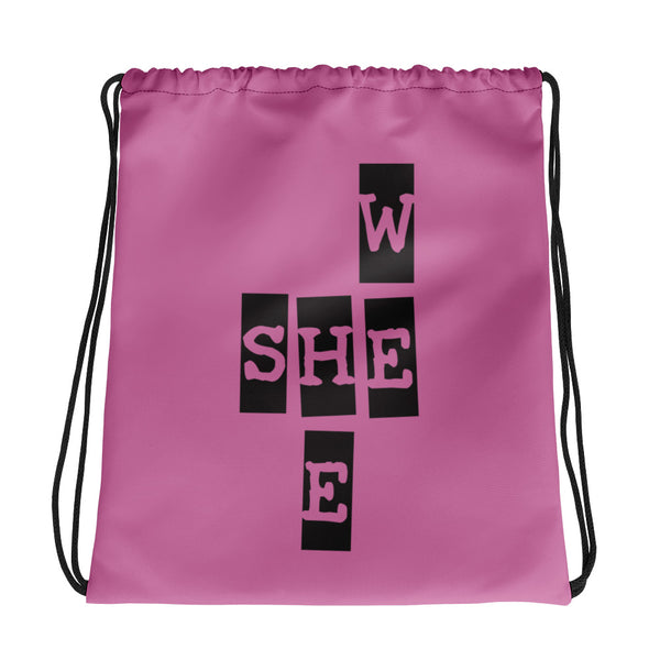 We She He Drawstring Bag (More Colors)