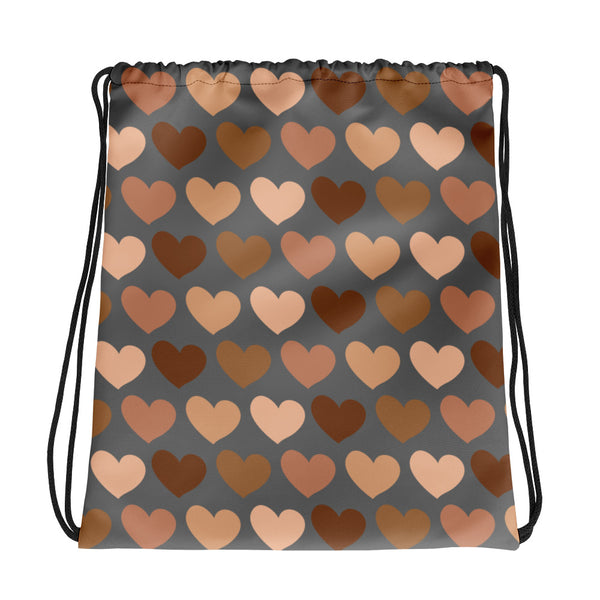 One Human Race Drawstring Bag