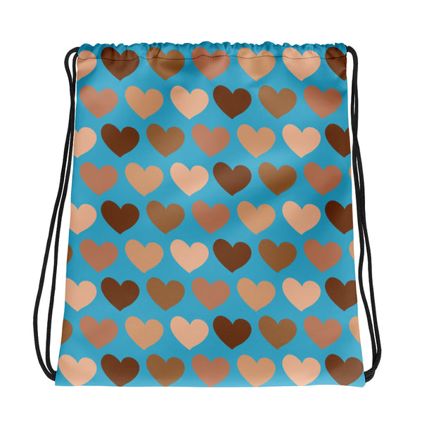 One Human Race Drawstring Bag