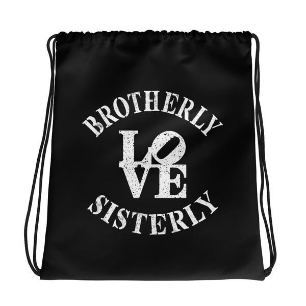 Brotherly Love Sisterly Love Drawstring Bag (More Colors)