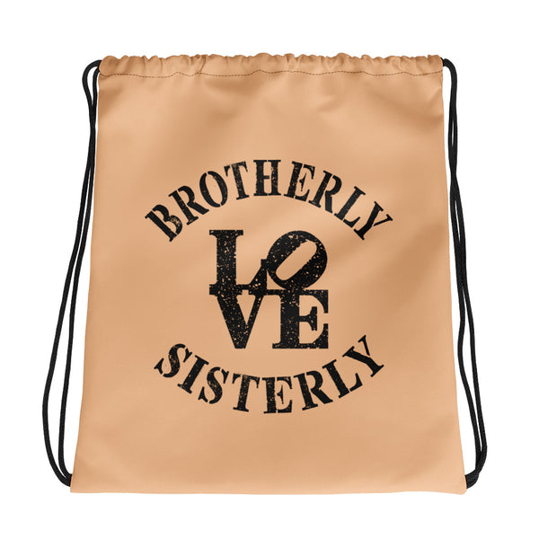 Brotherly Love Sisterly Love Drawstring Bag (More Colors)