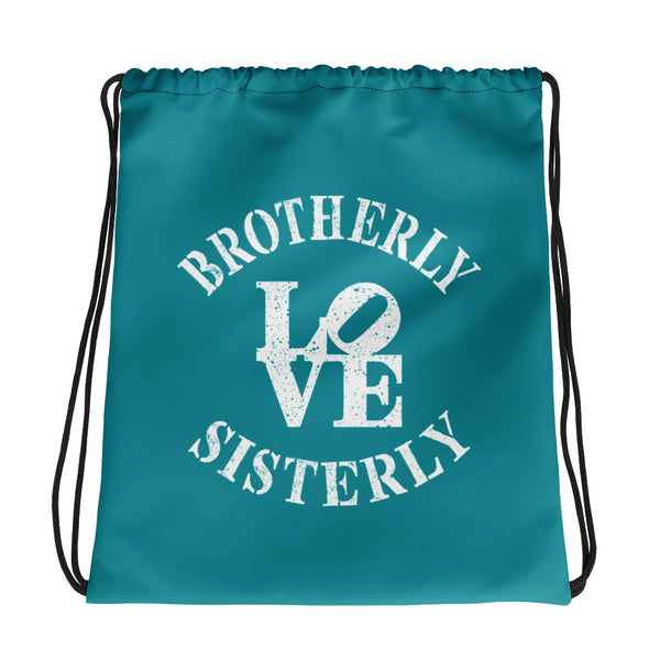 Brotherly Love Sisterly Love Drawstring Bag (More Colors)