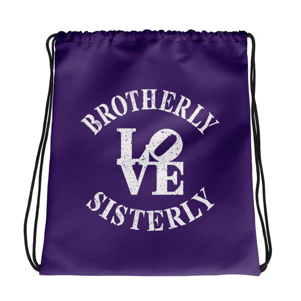Brotherly Love Sisterly Love Drawstring Bag (More Colors)