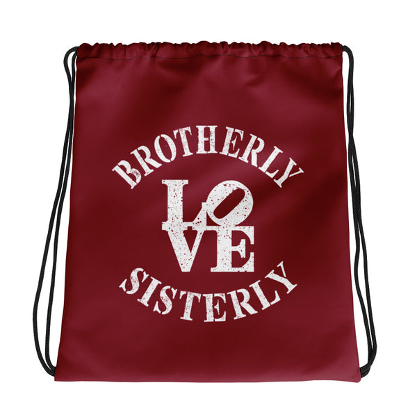Brotherly Love Sisterly Love Drawstring Bag (More Colors)