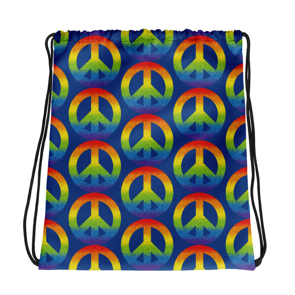 Peace Sign Drawstring Bag (More Colors)