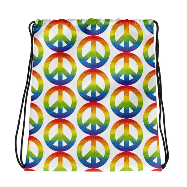 Peace Sign Drawstring Bag (More Colors)