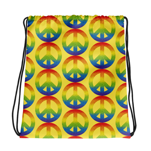 Peace Sign Drawstring Bag (More Colors)