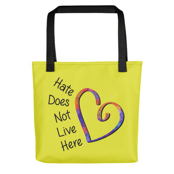 Hate Does Not Live Here Tote Bag (More Colors)