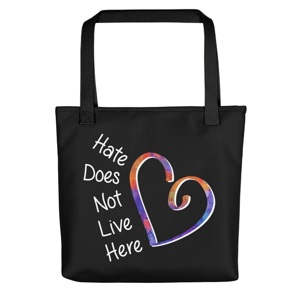Hate Does Not Live Here Tote Bag (More Colors)