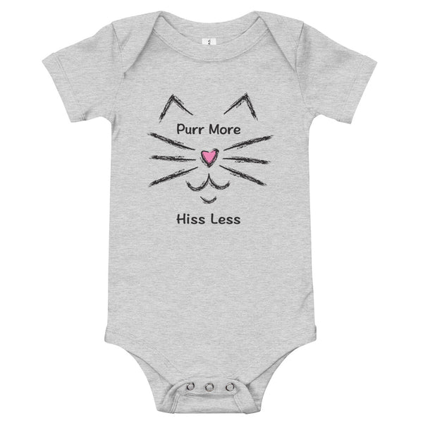 Purr More Hiss Less Baby Onesie (More Colors)