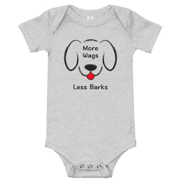 More Wags Less Barks Baby Onesie (More Colors)