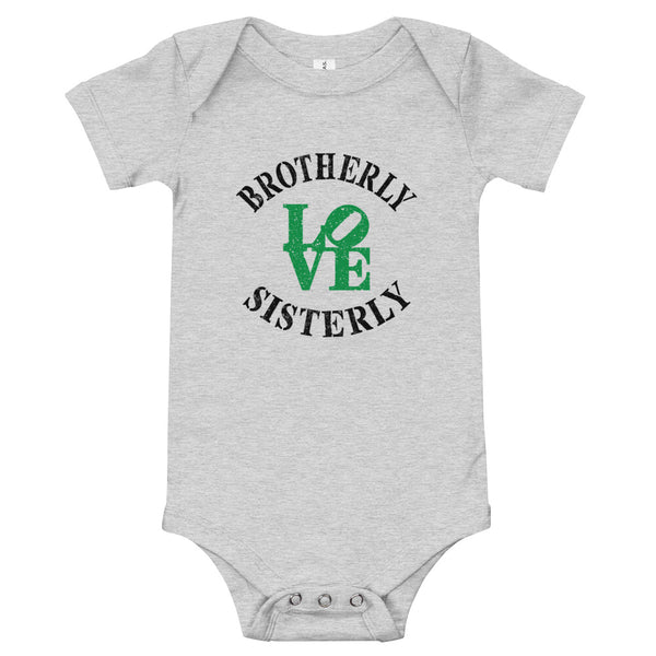 Brotherly Love Sisterly Love Baby Onesie (More Colors)