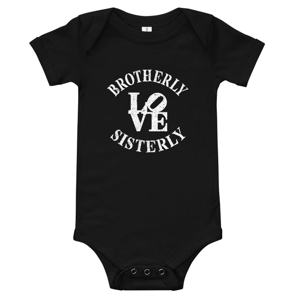 Brotherly Love Sisterly Love Baby Onesie (More Colors)