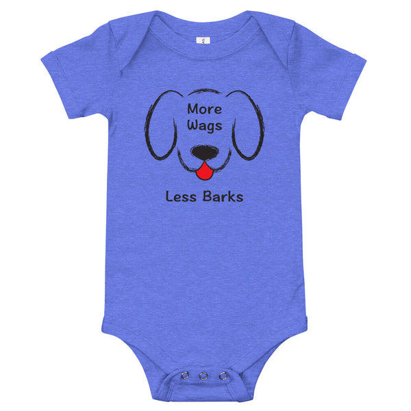 More Wags Less Barks Baby Onesie (More Colors)