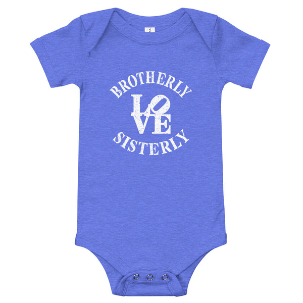 Brotherly Love Sisterly Love Baby Onesie (More Colors)