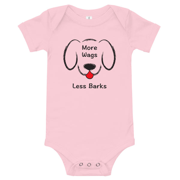 More Wags Less Barks Baby Onesie (More Colors)
