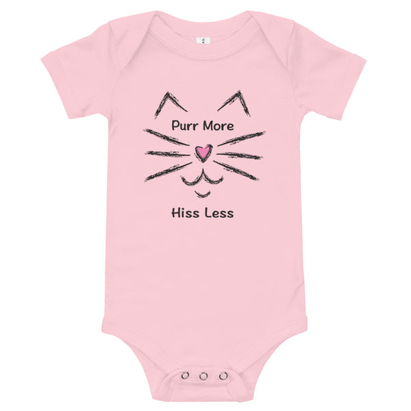 Purr More Hiss Less Baby Onesie (More Colors)