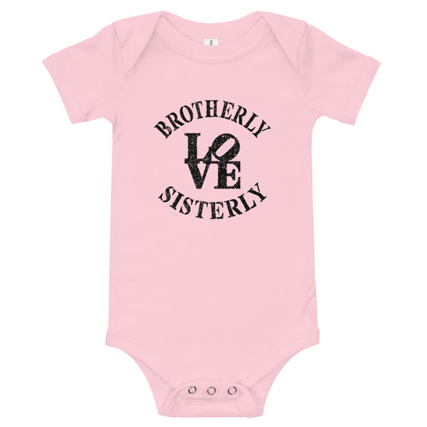 Brotherly Love Sisterly Love Baby Onesie (More Colors)