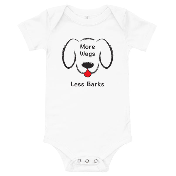 More Wags Less Barks Baby Onesie (More Colors)