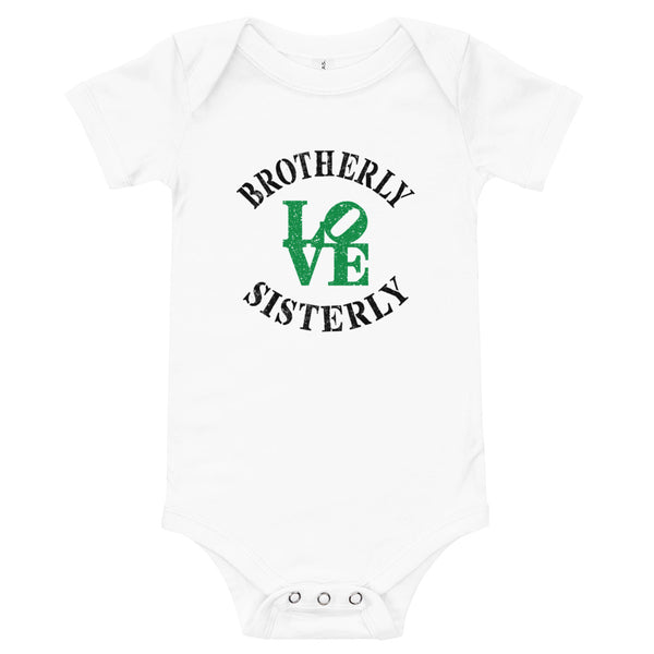 Brotherly Love Sisterly Love Baby Onesie (More Colors)