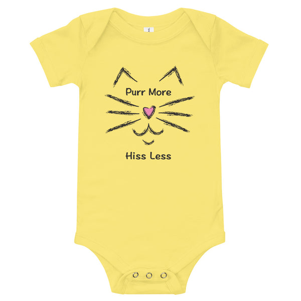 Purr More Hiss Less Baby Onesie (More Colors)