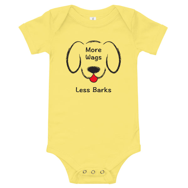 More Wags Less Barks Baby Onesie (More Colors)