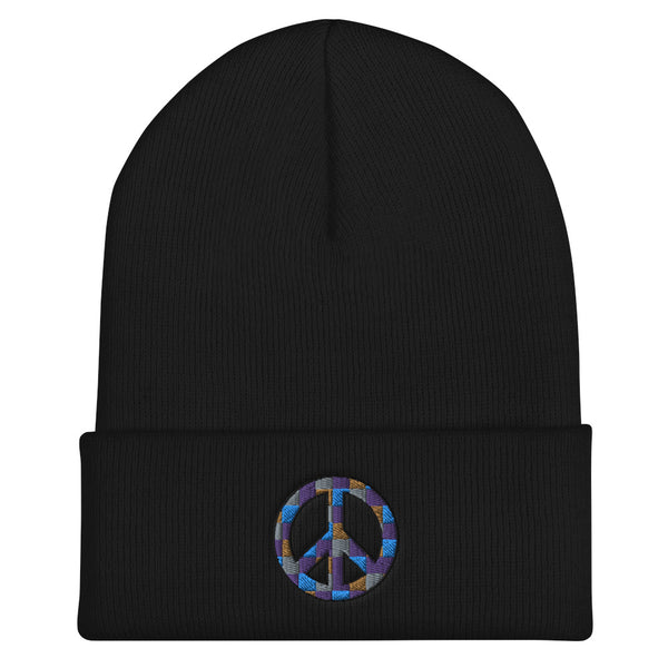 Peace Sign Cuffed Beanie (More Colors)