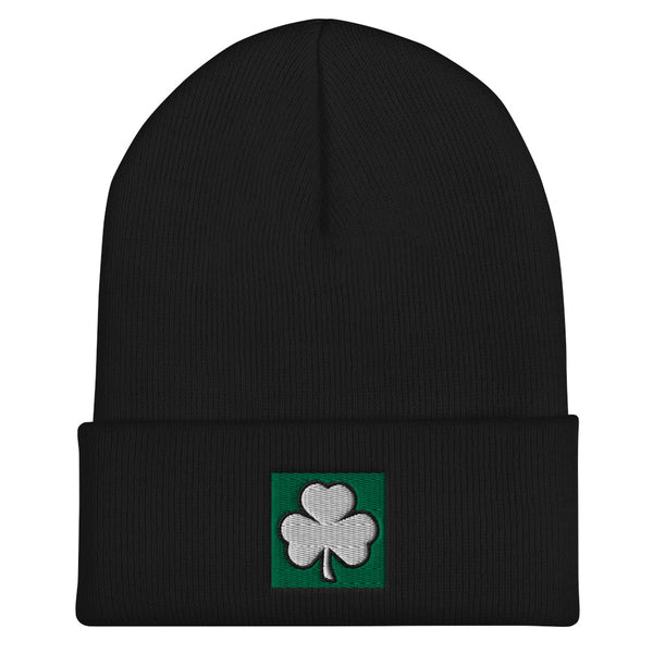 Irish Shamrock Cuffed Beanie (More Colors)