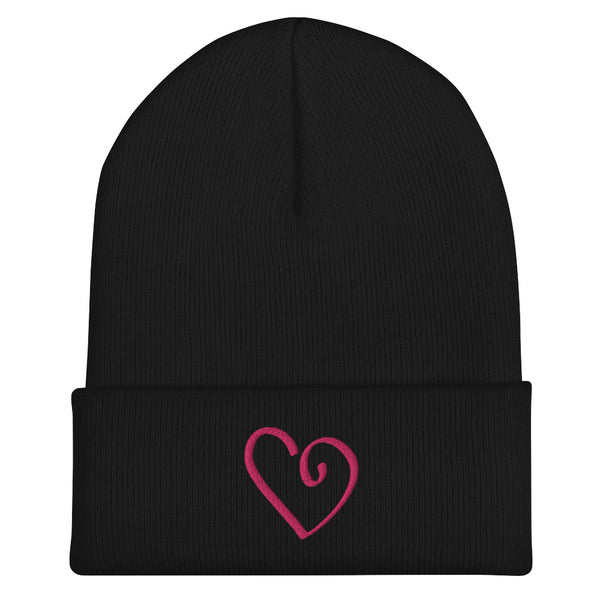 Open Heart Cuffed Beanie (More Colors)