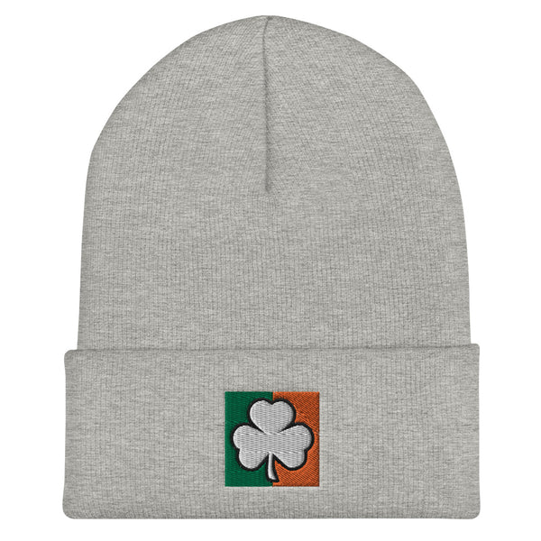 Irish Shamrock Cuffed Beanie (More Colors)